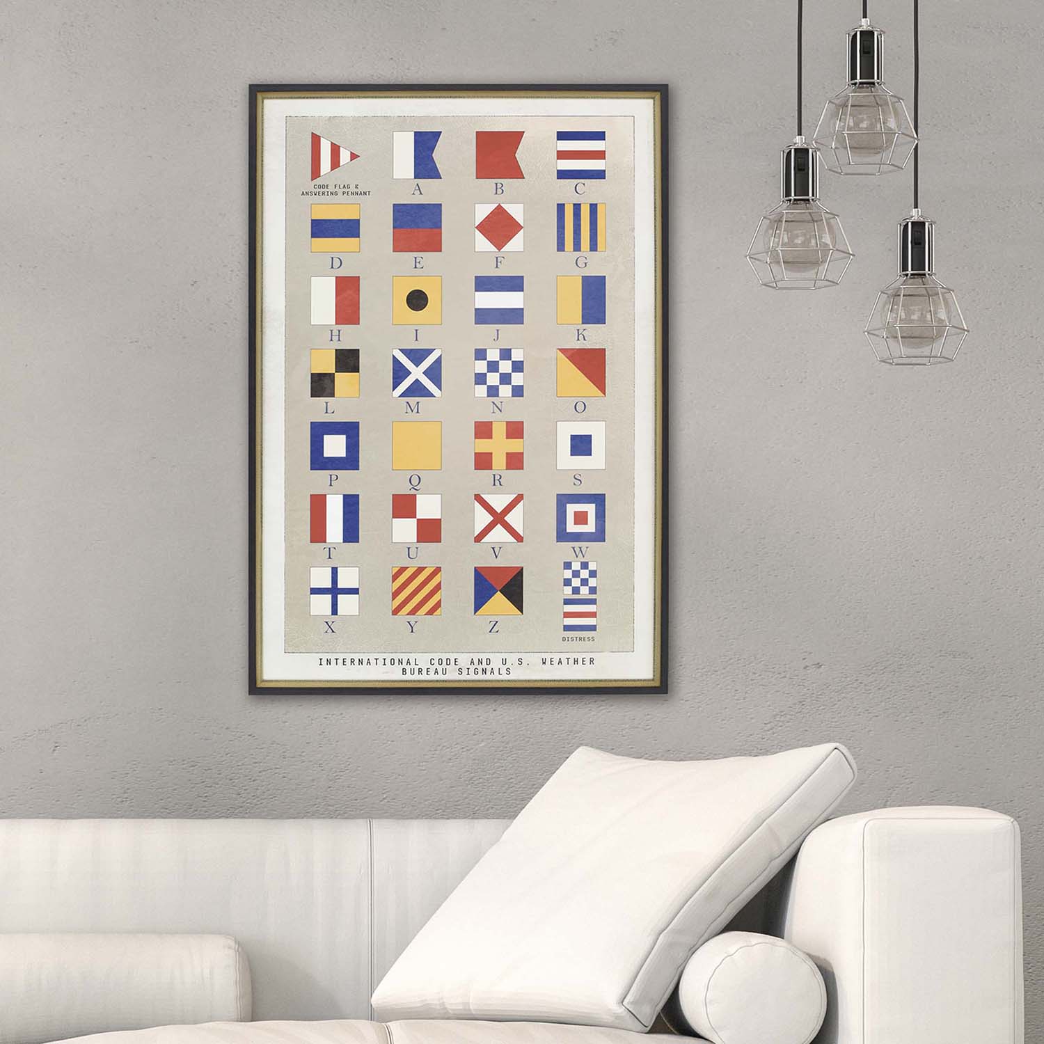 Hurd Nautical Flags Framed Art