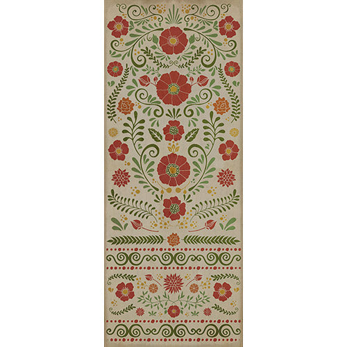 Pattern 36 - Where To Be Happiest Vinyl Floorcloth