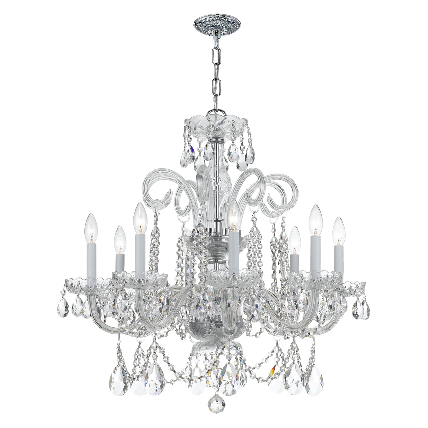 Crystorama Traditional Crystal 8-Light Chandelier