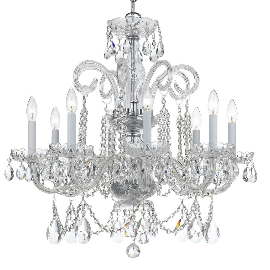 Crystorama Traditional Crystal 8-Light Chandelier