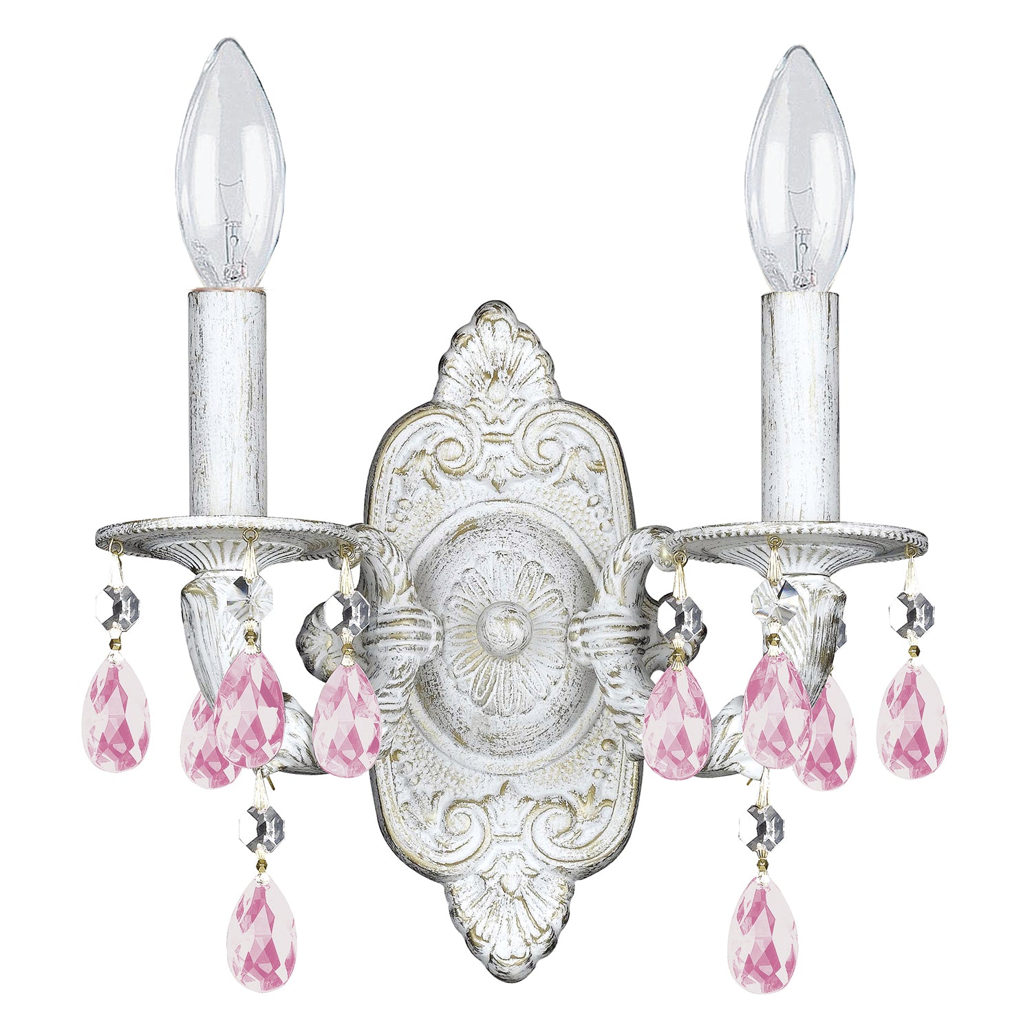 Crystorama Paris Market Rose Drop 5022 2-Light Wall Sconce