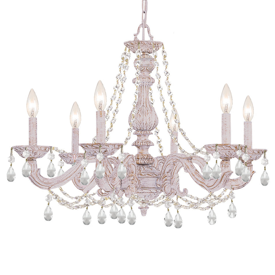 Crystorama Paris Market Crystal Drop 5026 6-Light Chandelier