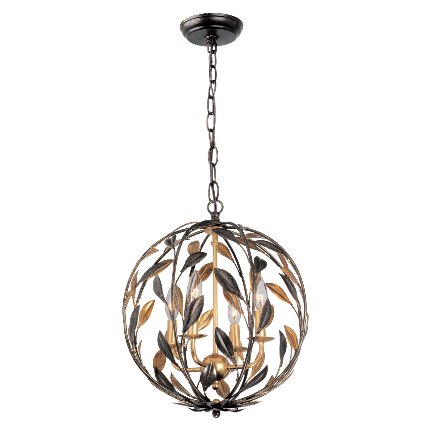Crystorama Broche 4-Light Mini Chandelier