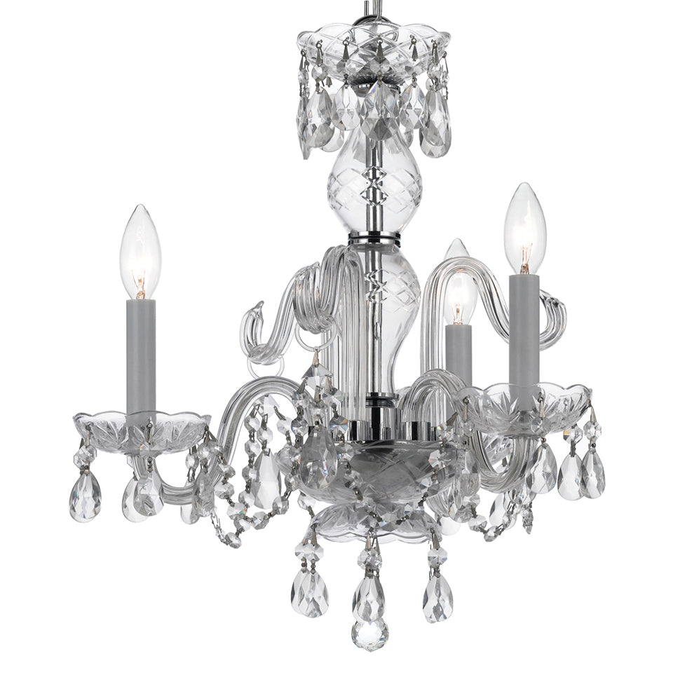 Crystorama Traditional Crystal 5044 3-Light Mini Chandelier