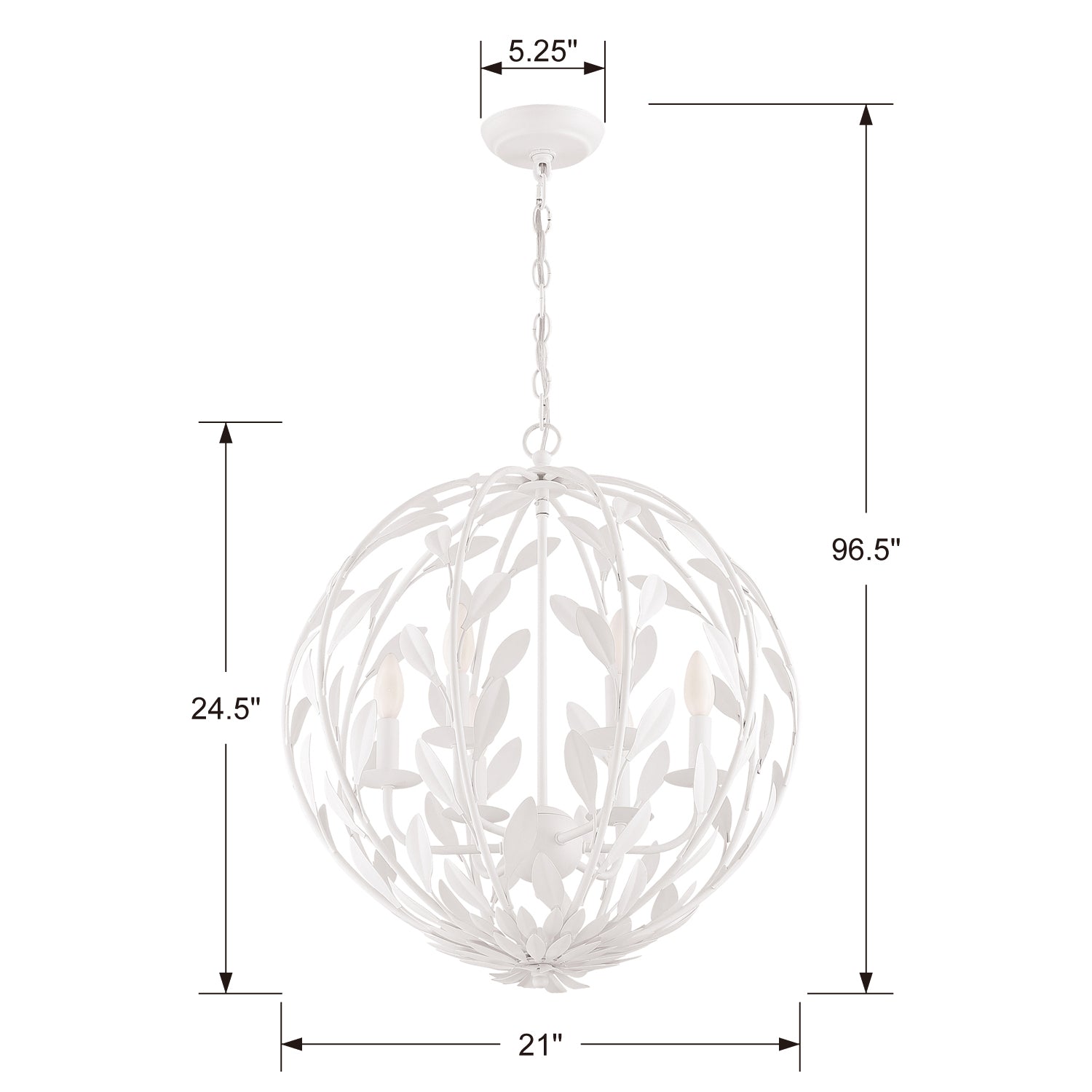 Crystorama Broche 506 6-Light Chandelier