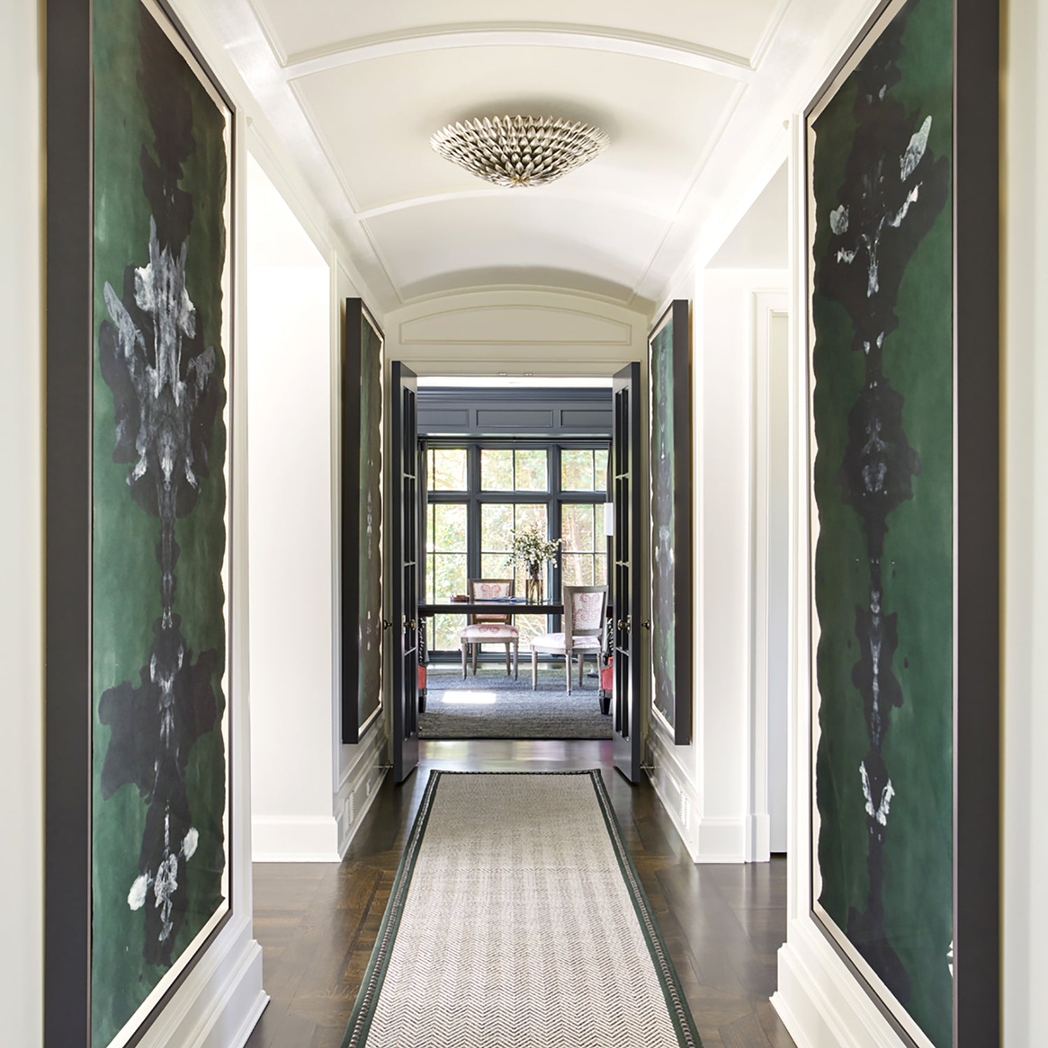 Crystorama Broche 6-Light Flush Ceiling Mount