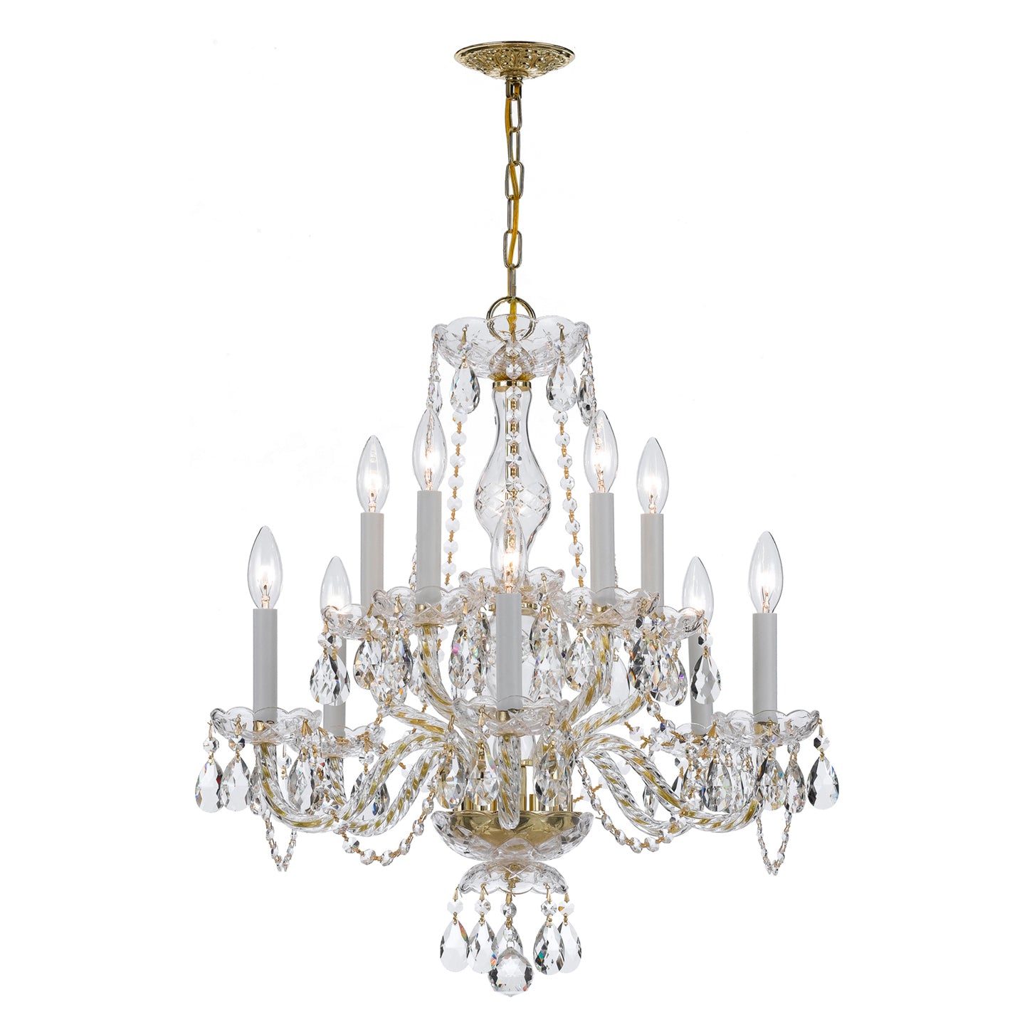 Crystorama Traditional Crystal 5080 10-Light Chandelier