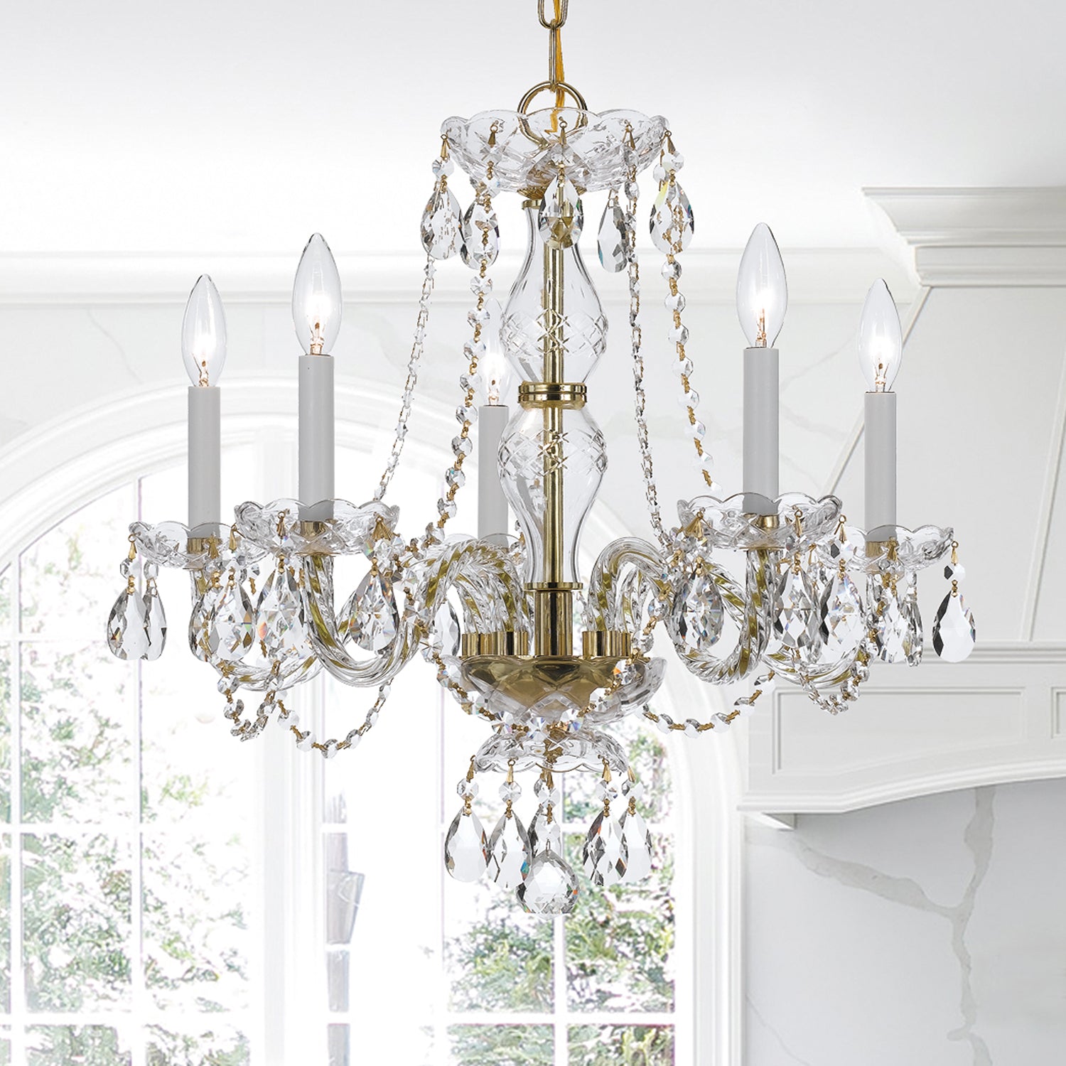 Crystorama Traditional Crystal 5085 5-Light Chandelier