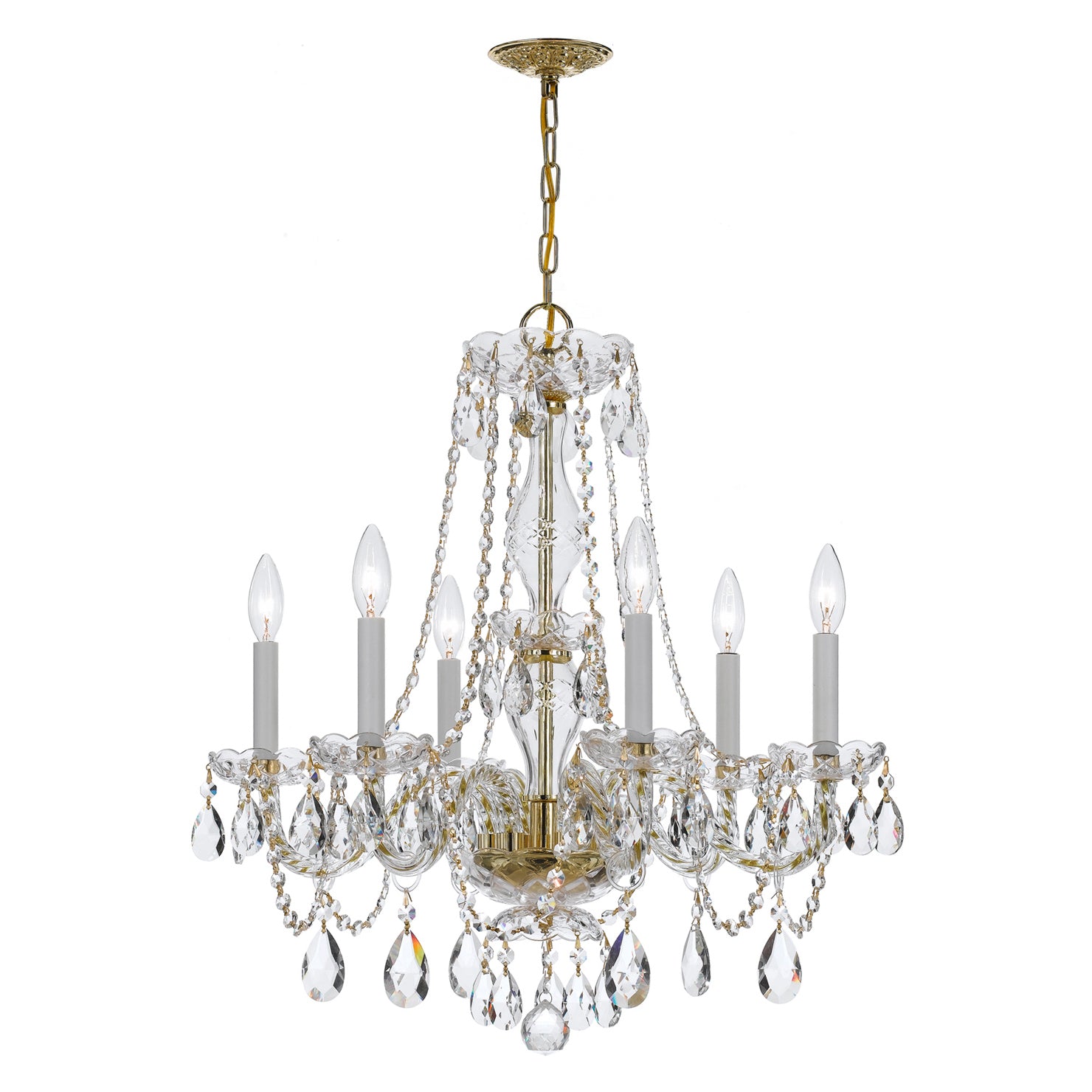 Crystorama Traditional Crystal 5086 6-Light Chandelier