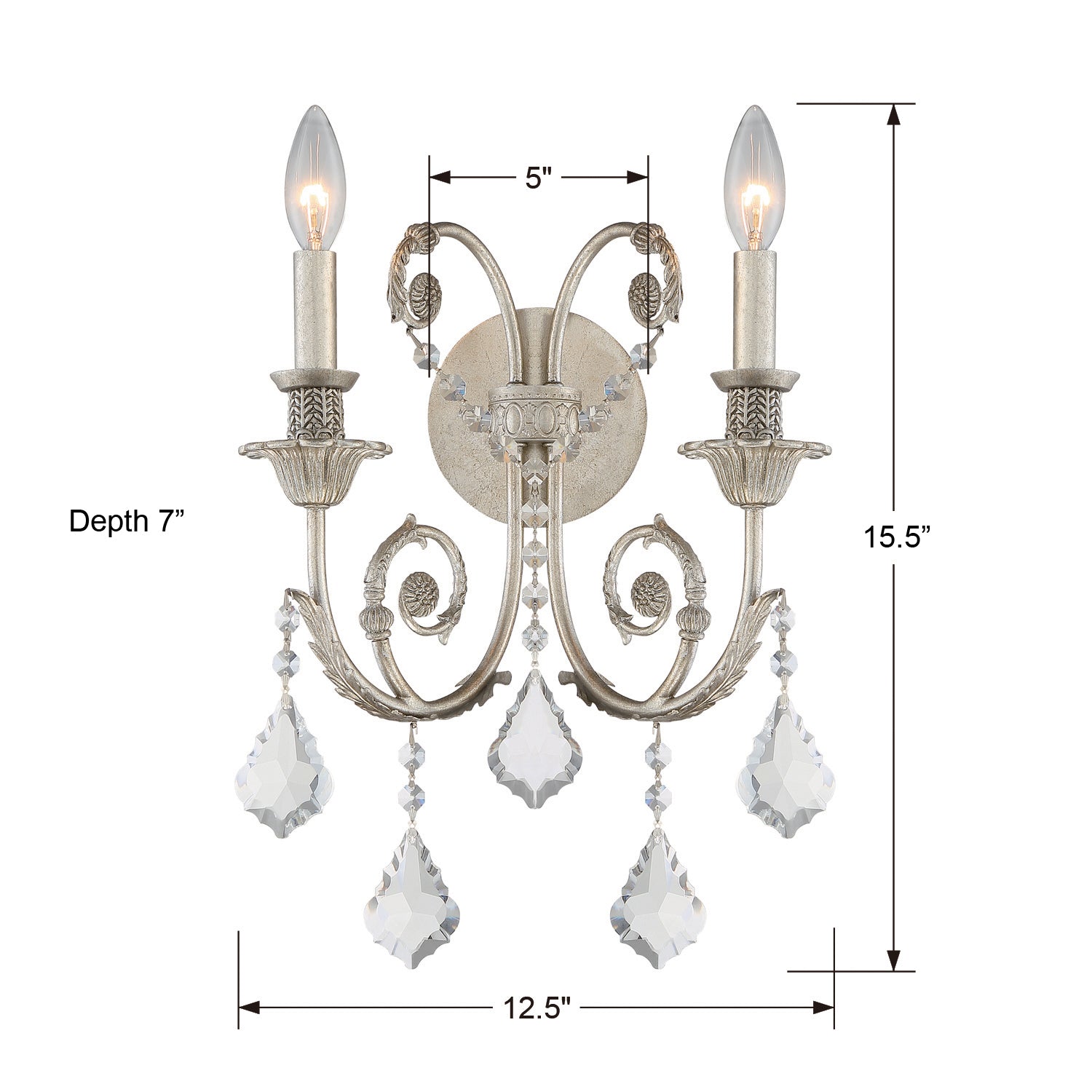 Crystorama Regis Wall Sconce