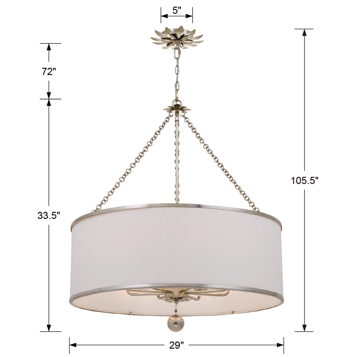 Crystorama Broche 515 8-Light Chandelier