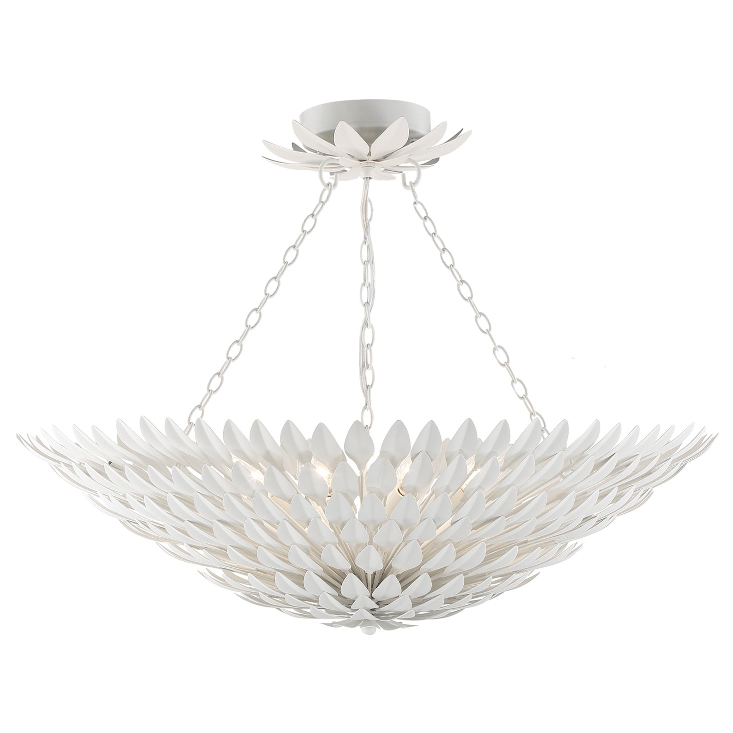 Crystorama Broche 8-Light Semi Flush Ceiling Mount