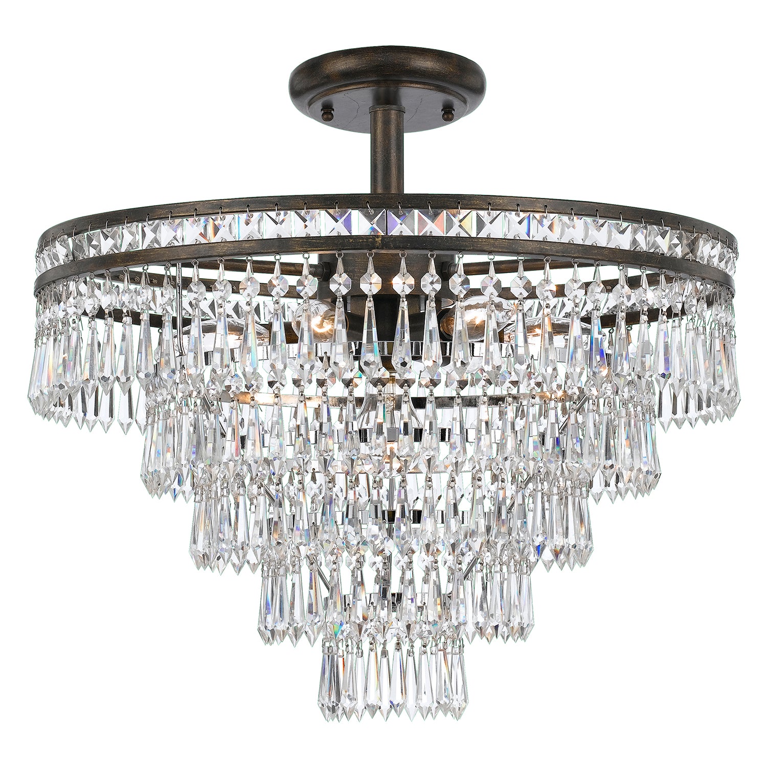 Crystorama Mercer Semi Flush Ceiling Mount