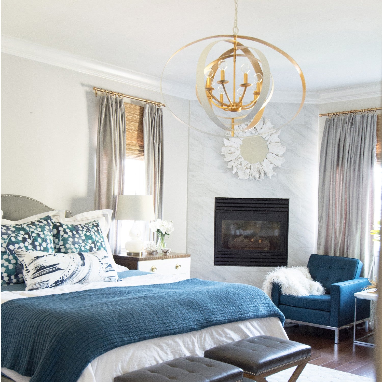 Crystorama Luna 8-Light Oval Chandelier