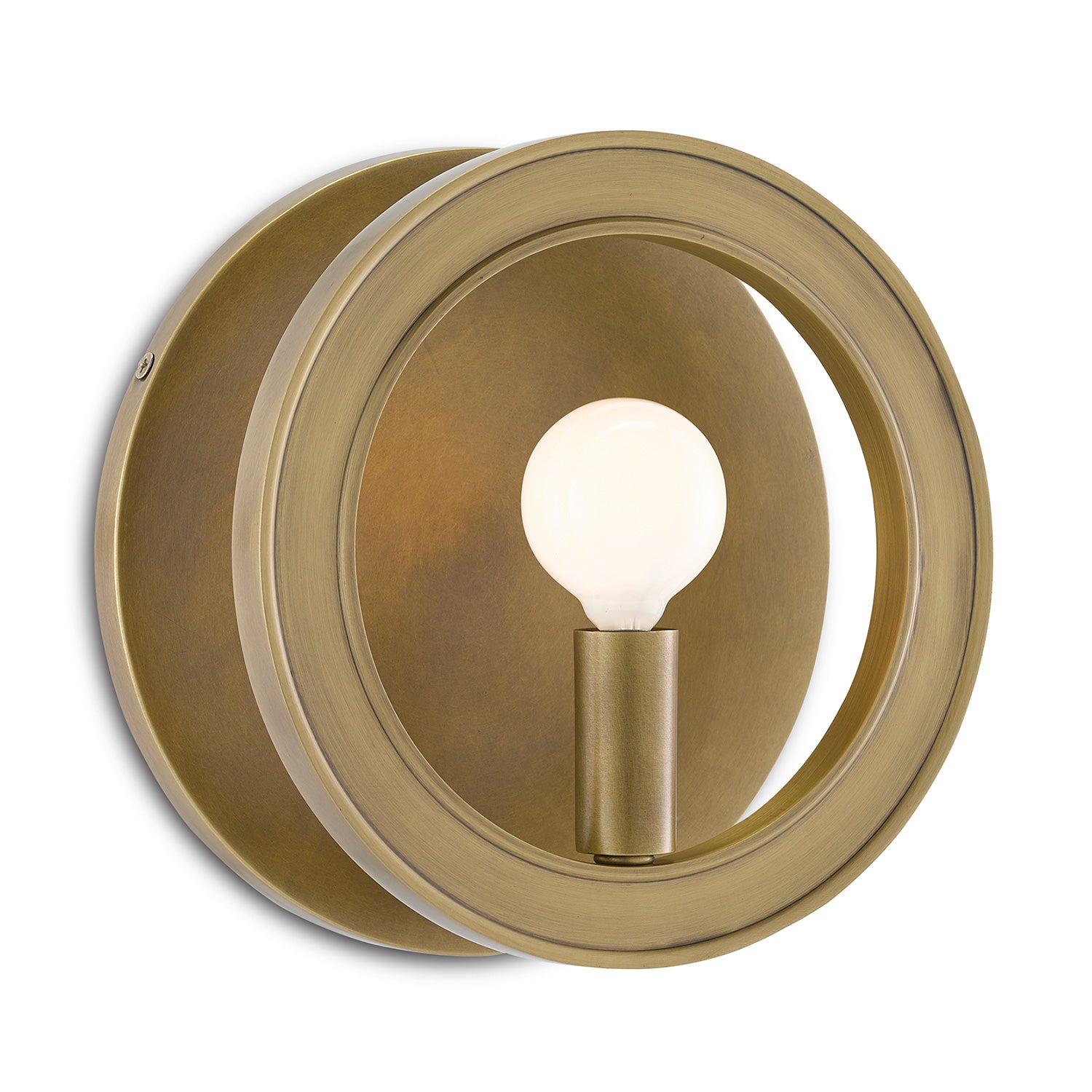 Currey & Company Chaplet Brass Wall Sconce - Final Sale