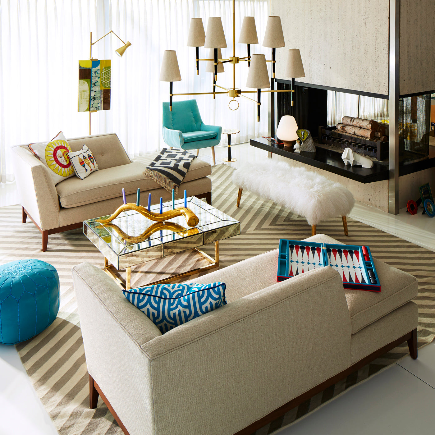 Jonathan Adler Nixon Alpaca Throw Blanket