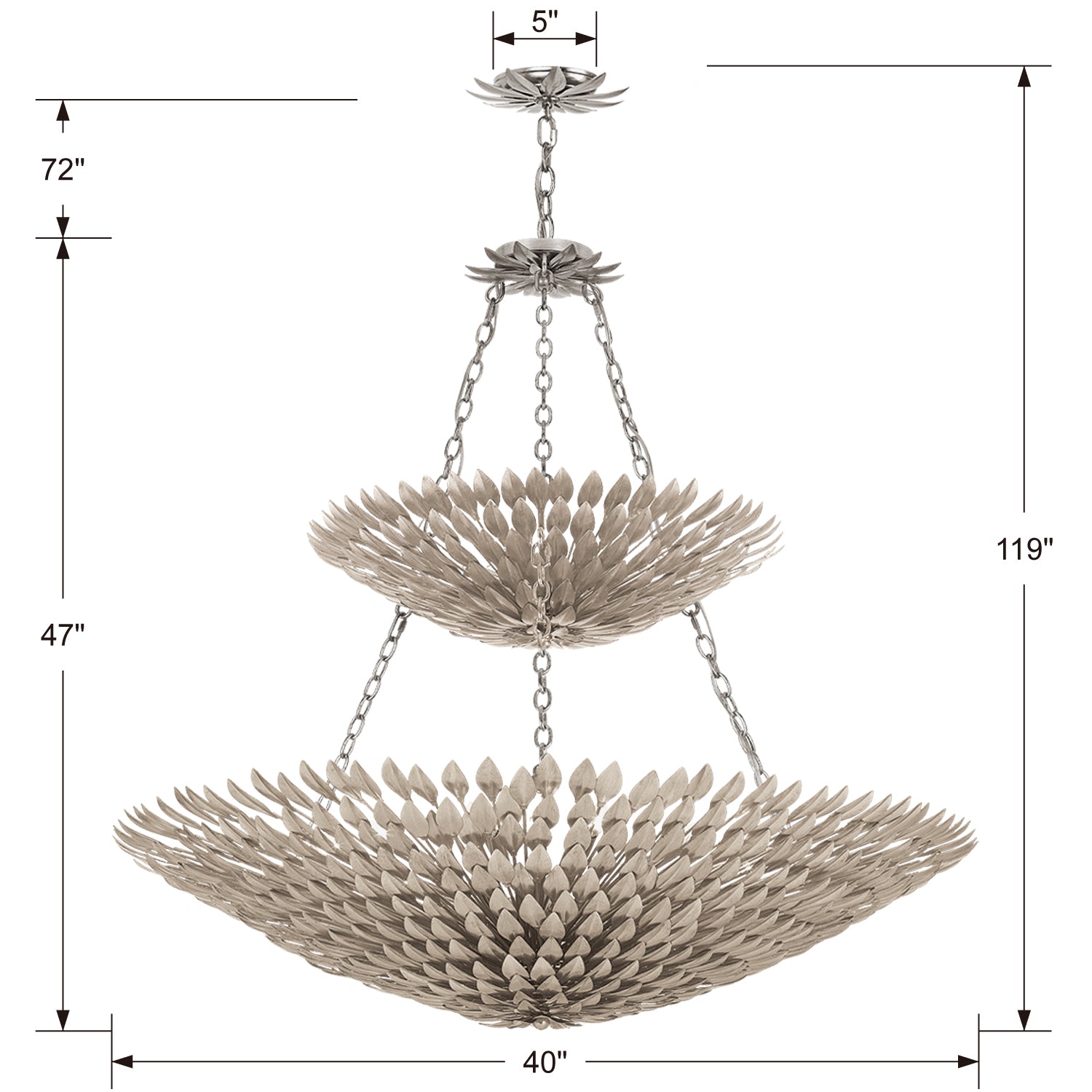 Crystorama Broche 18-Light Chandelier