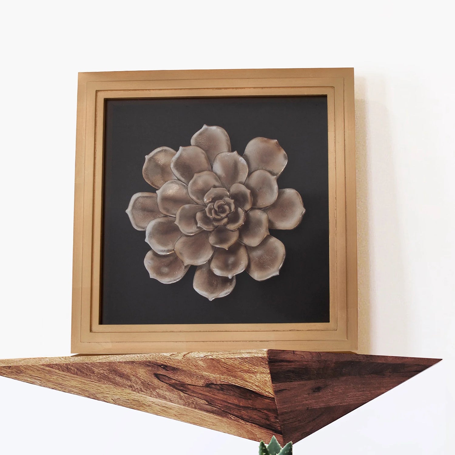 Flower Camellia Wood Framed Wall Art