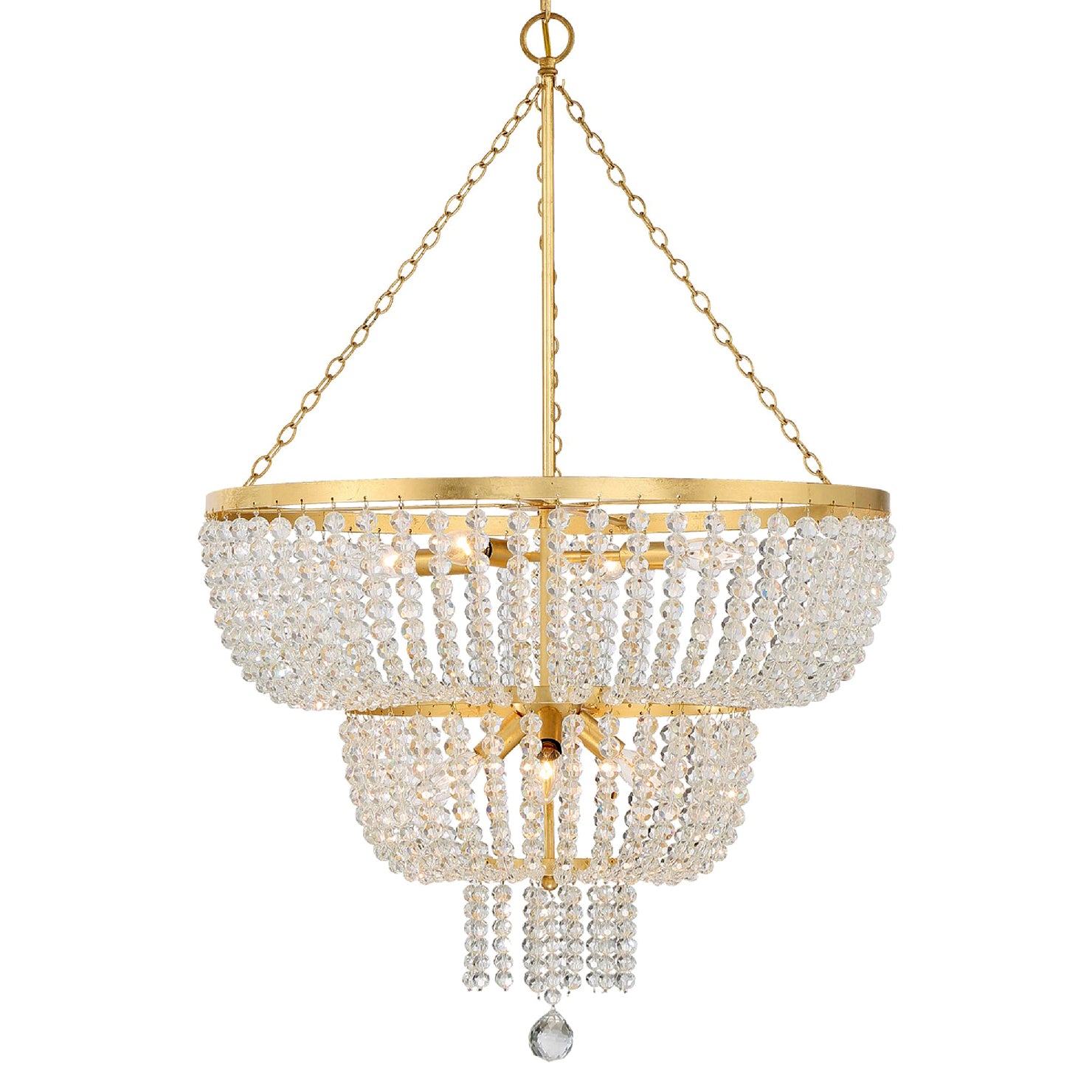 Crystorama Rylee 8-Light Two Tier Chandelier