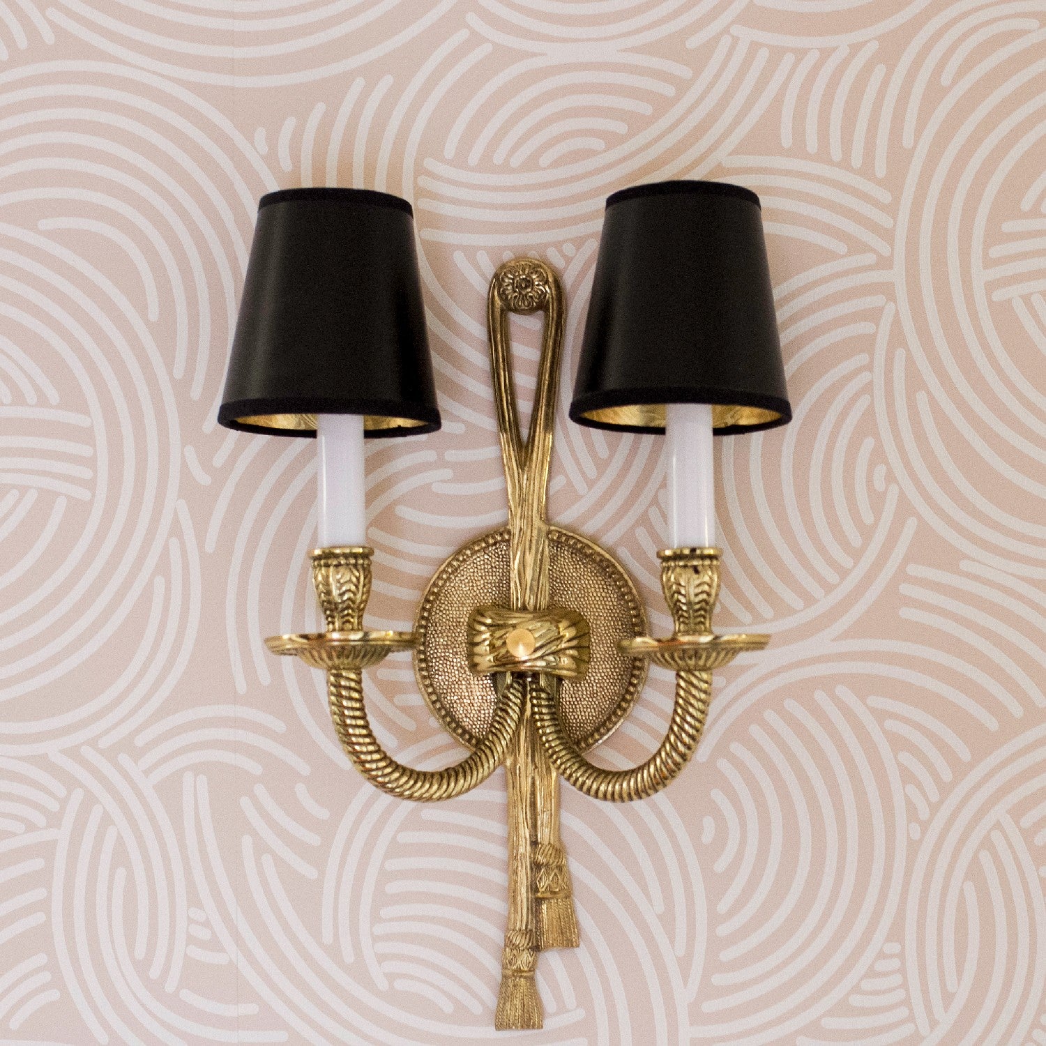 Crystorama Cast Brass 2-Light Wall Sconce