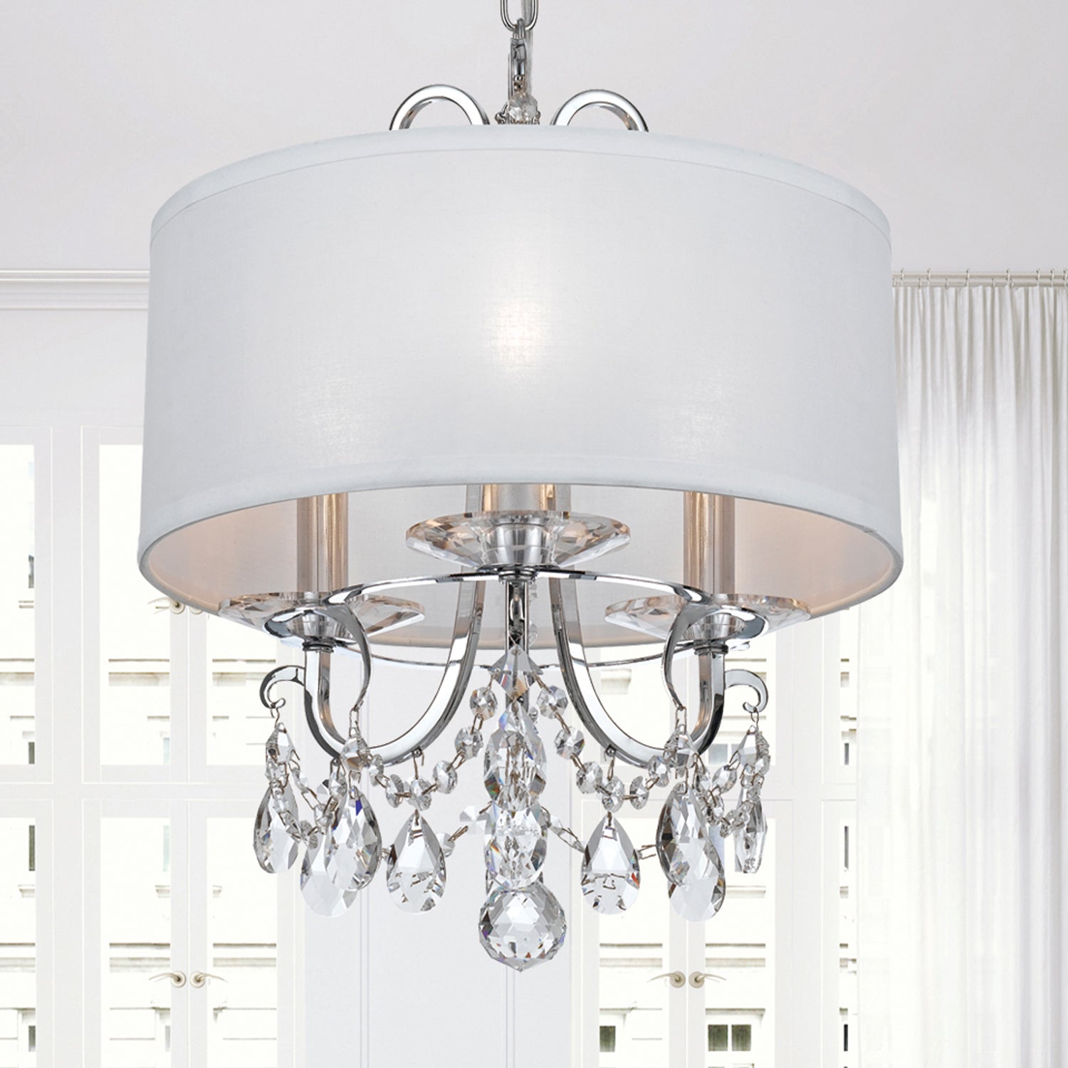 Crystorama Othello 3-Light Shade Mini Chandelier