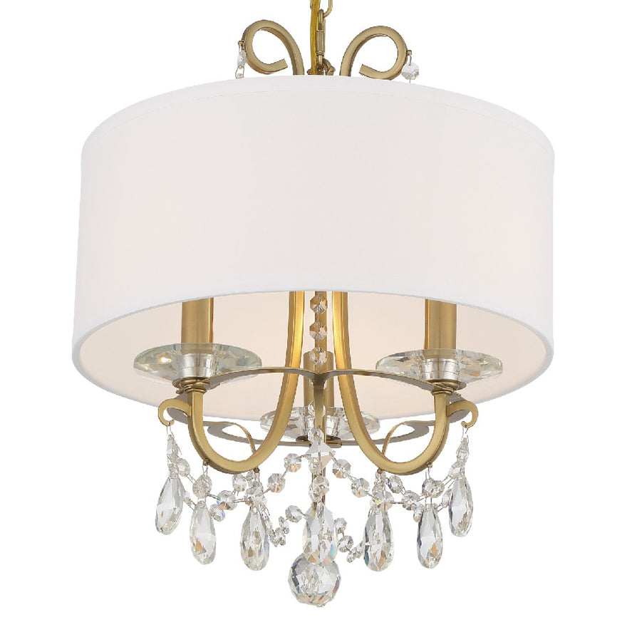 Crystorama Othello 3-Light Shade Mini Chandelier