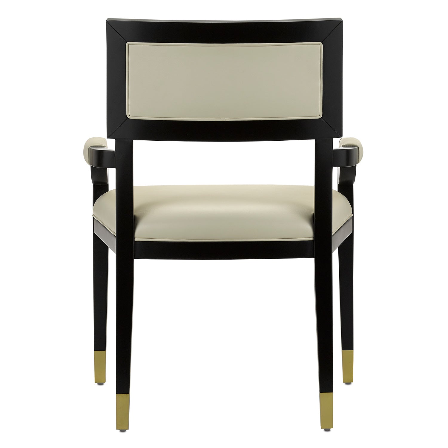 Currey & Co Artemis Leather Arm Chair