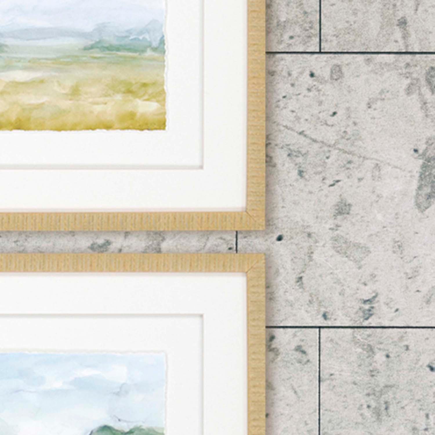 Harper Watercolour Framed Art Set of 4