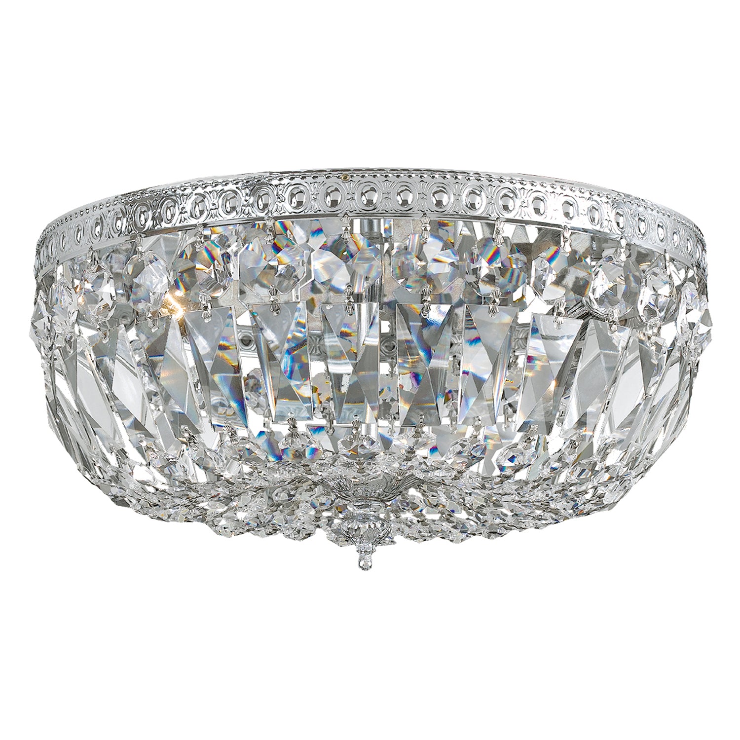 Crystorama Crystal 716 3-Light Flush Ceiling Mount