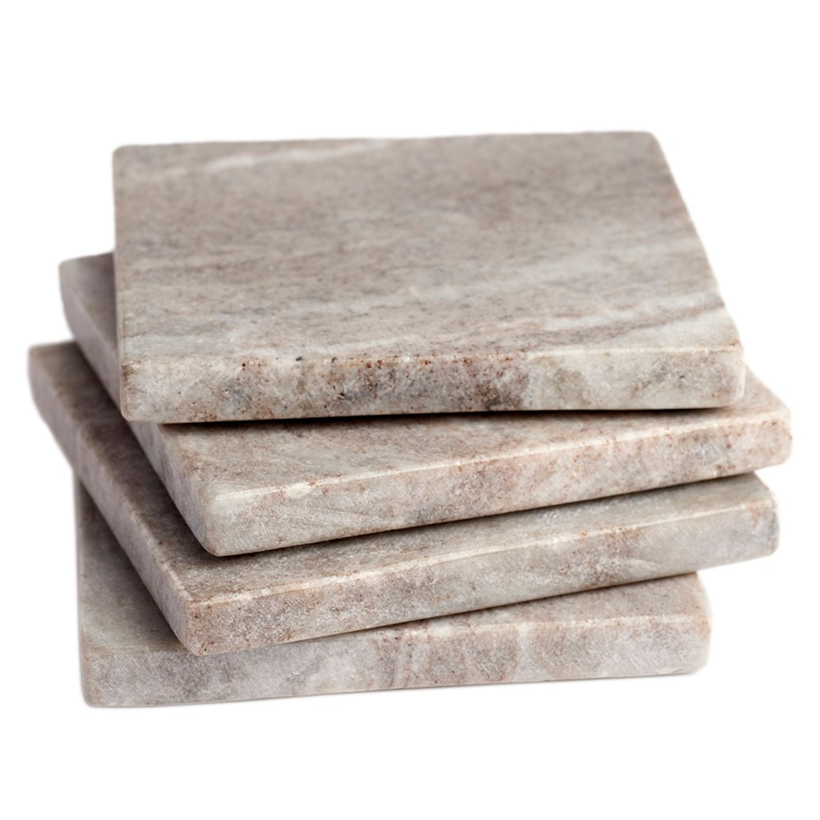 Zion Marble Square Coaster Set of 4