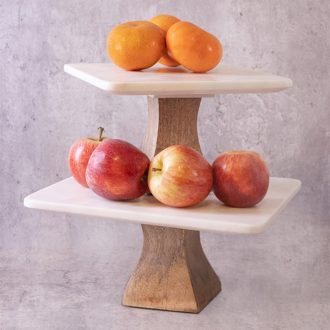 Hannah Square Marble Cake Plate