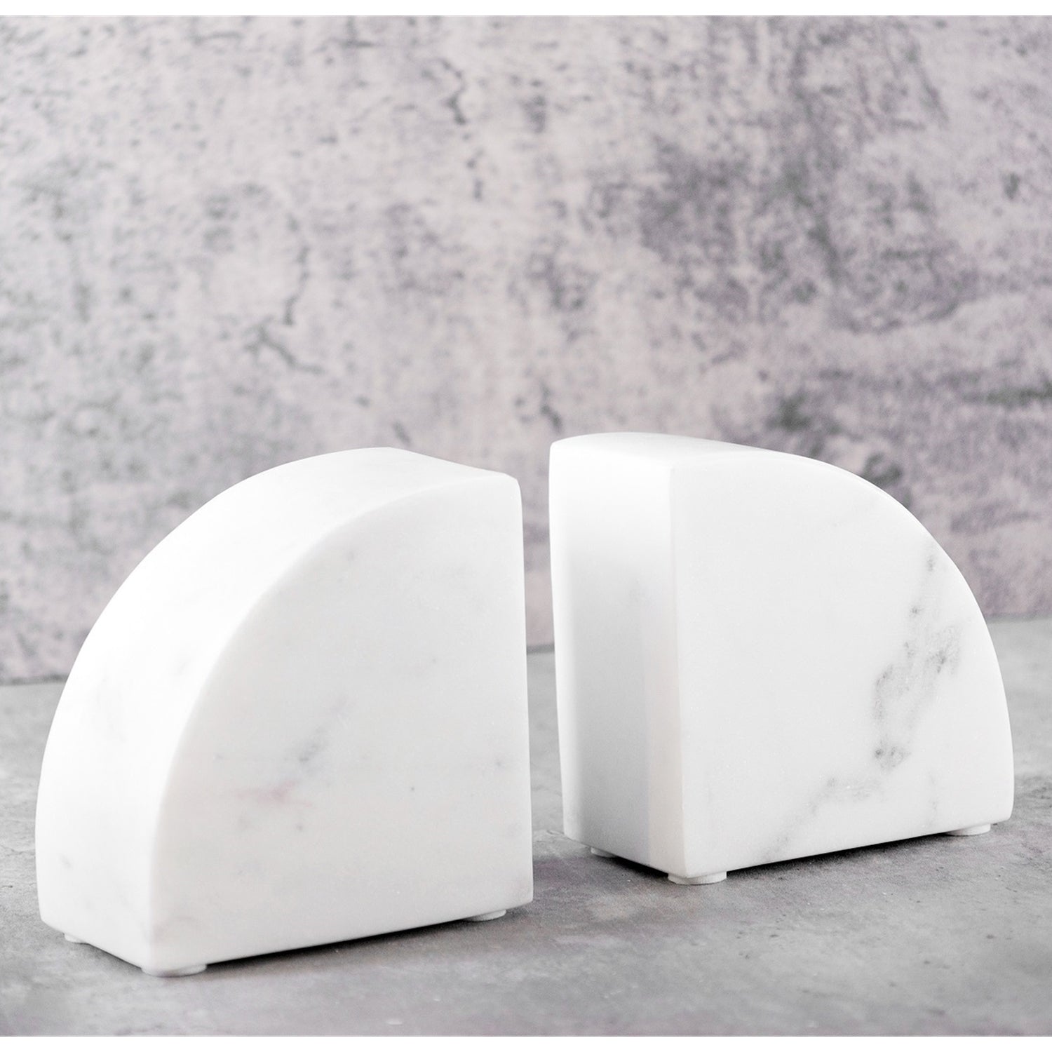 Bow Marble Bookend Set
