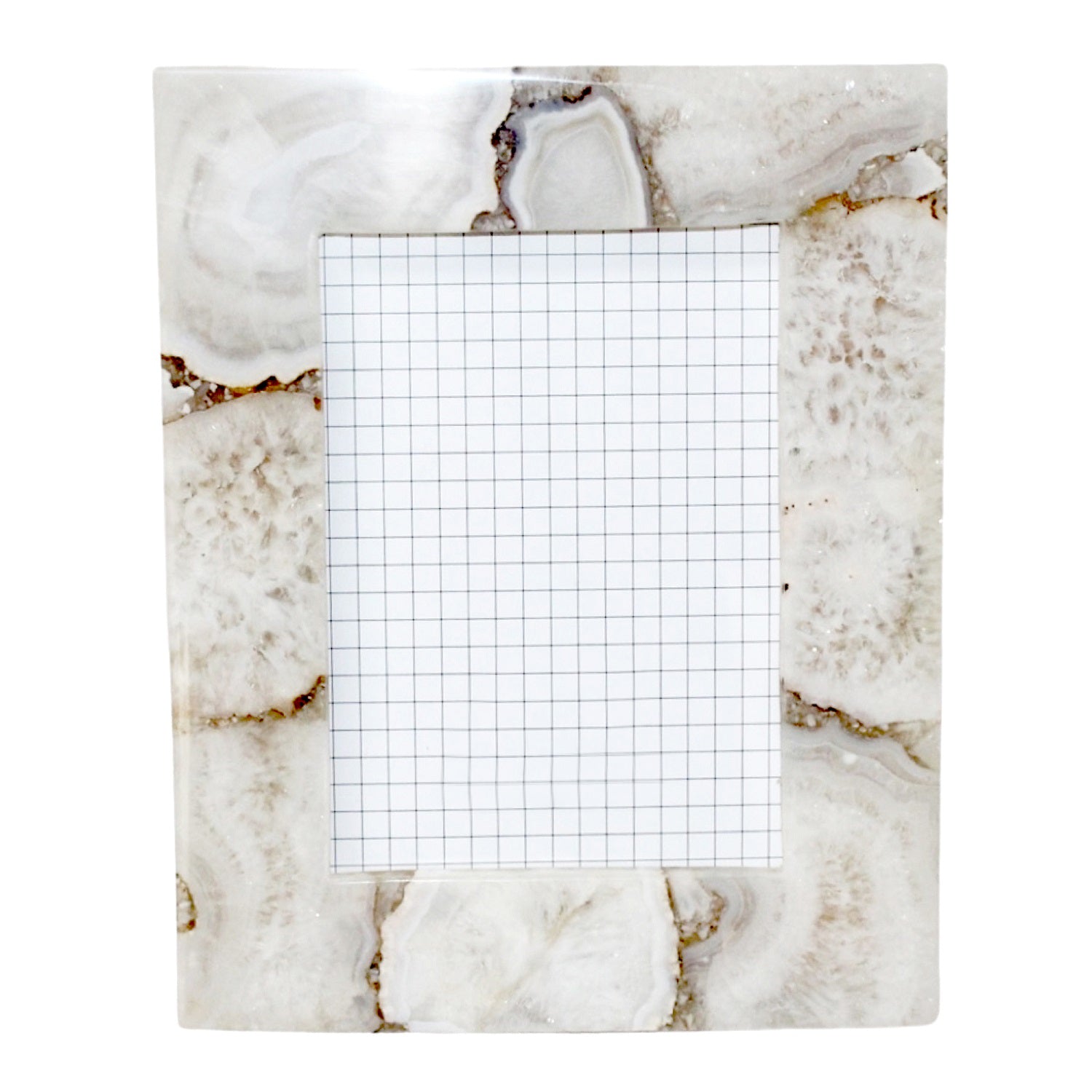 Desmond White Agate Picture Frame
