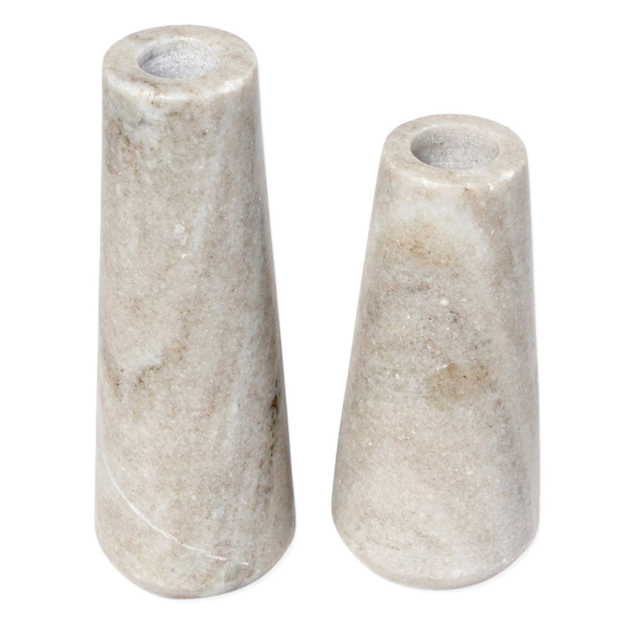 Kinglet Marble Candle Holder Set of 2