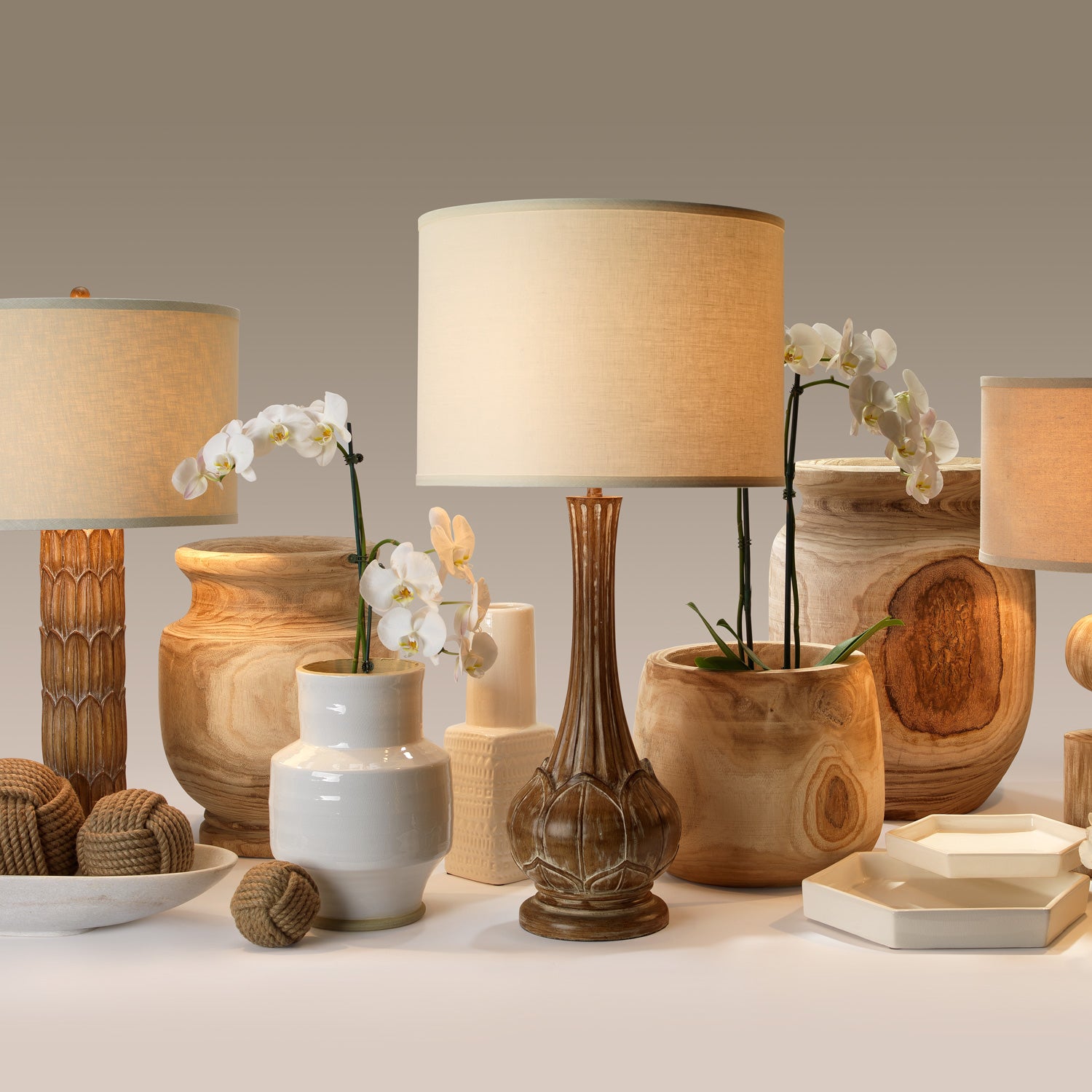 Jamie Young Topanga Wooden Vase