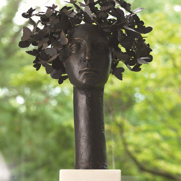 Global Views Butterflies for Brains Sculpture – Paynes Gray