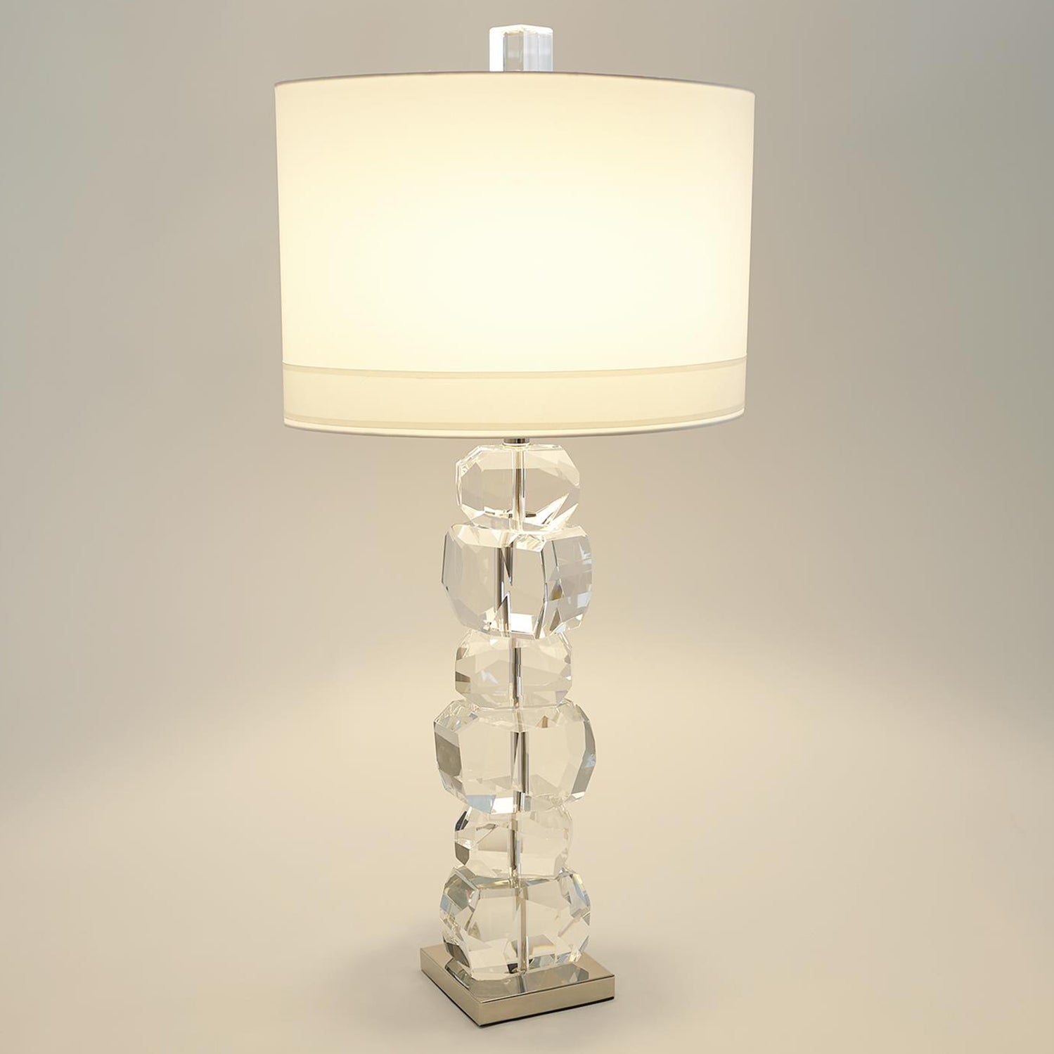 Global Views Stacked Gemstone Table Lamp