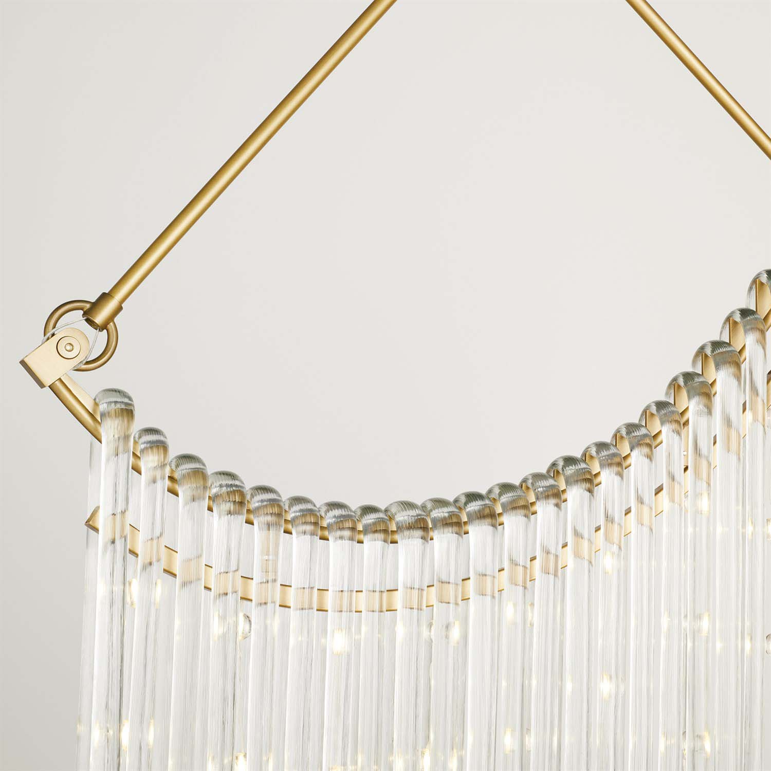 Global Views Draped Glass Chandelier