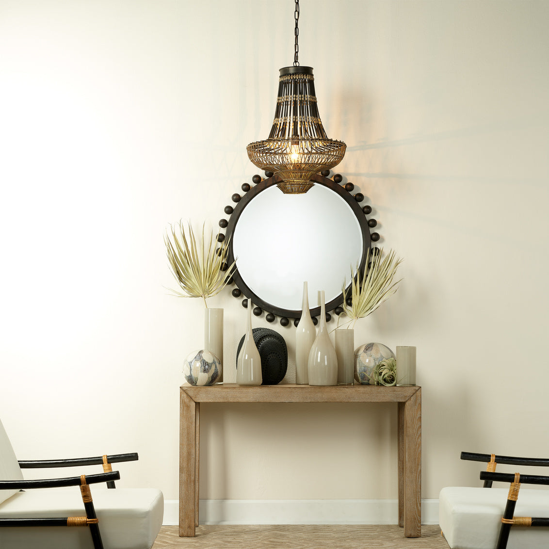 Lifestyle by Jamie Young Mylo Spherical Wall Mirror