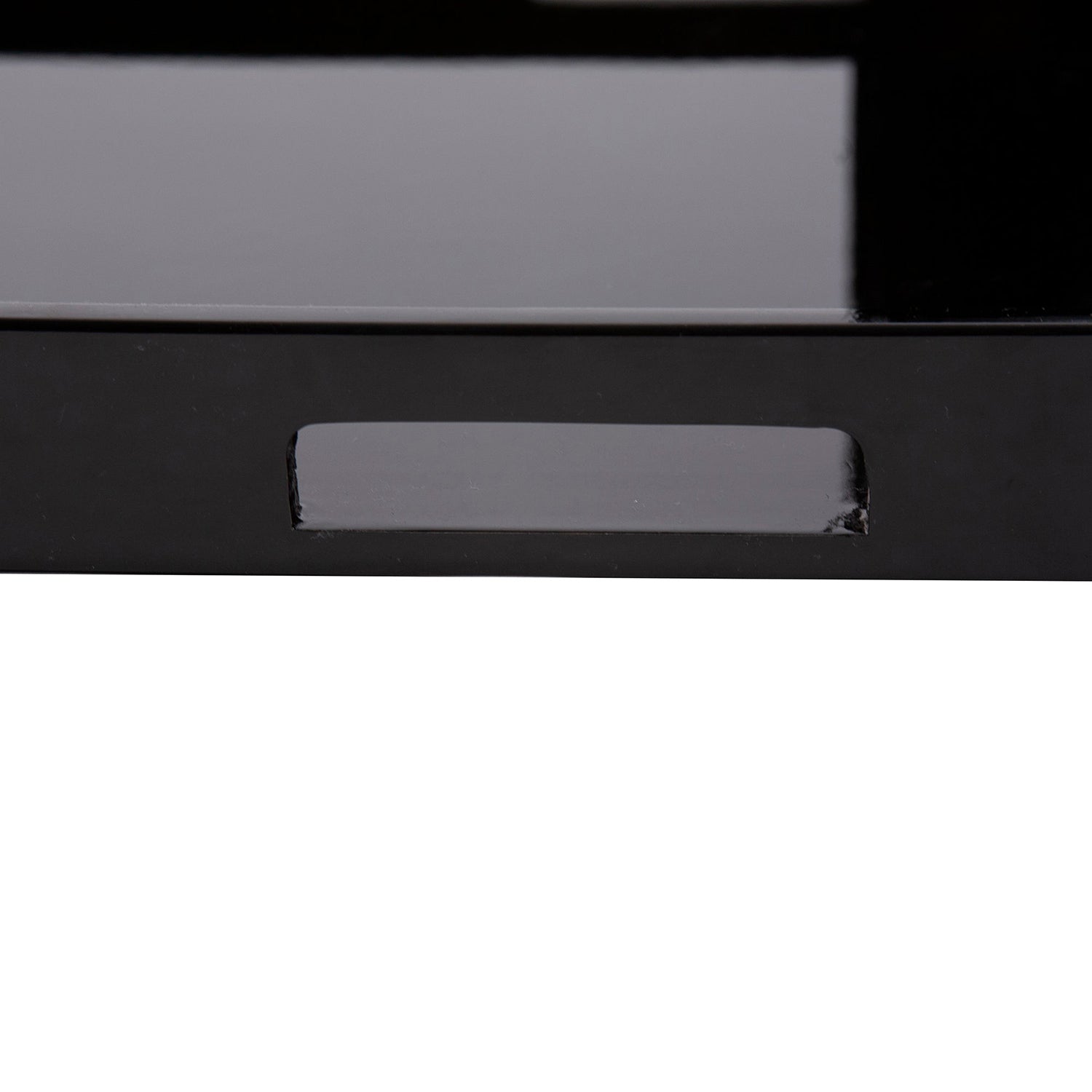 Lacquer Square Wood Tray Set of 2