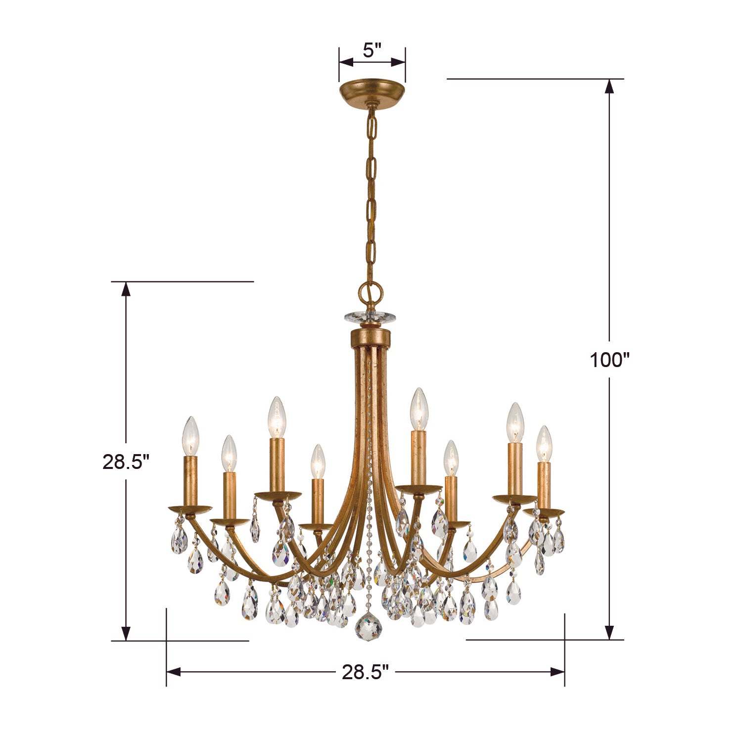 Crystorama Bridgehampton 8-Light Chandelier