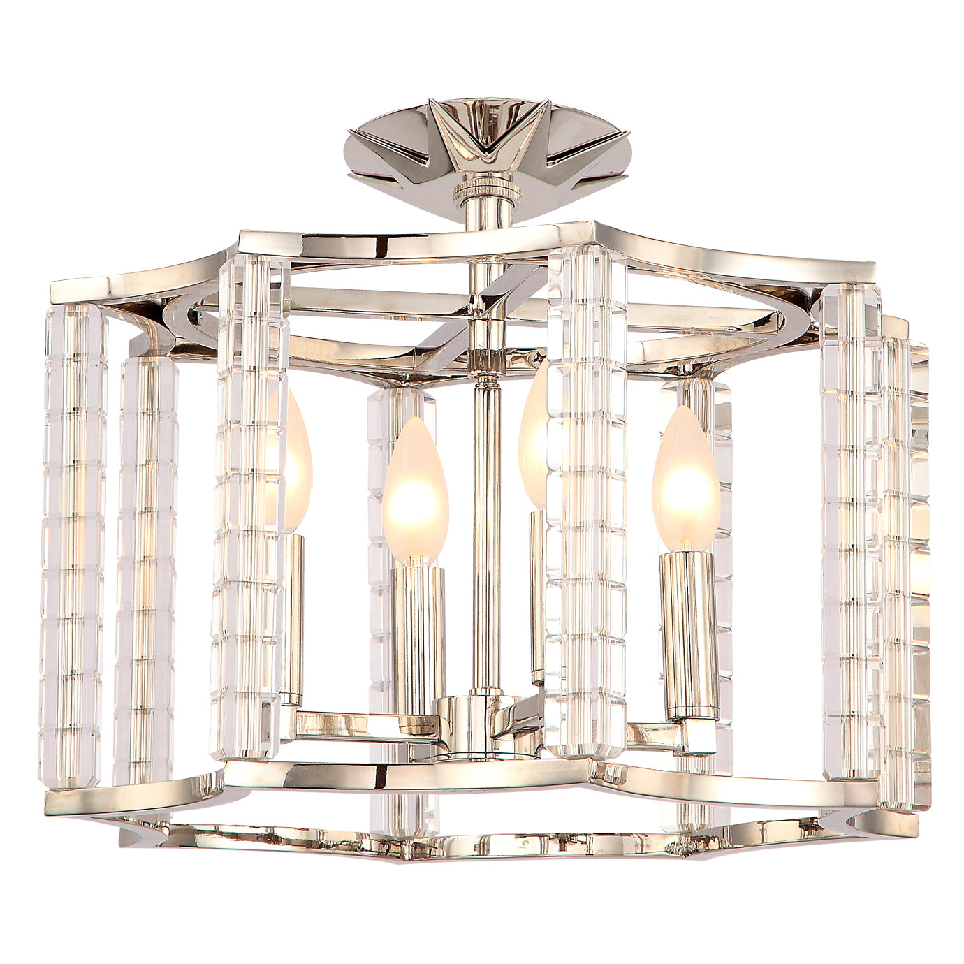 Crystorama Carson Semi Flush Ceiling Mount