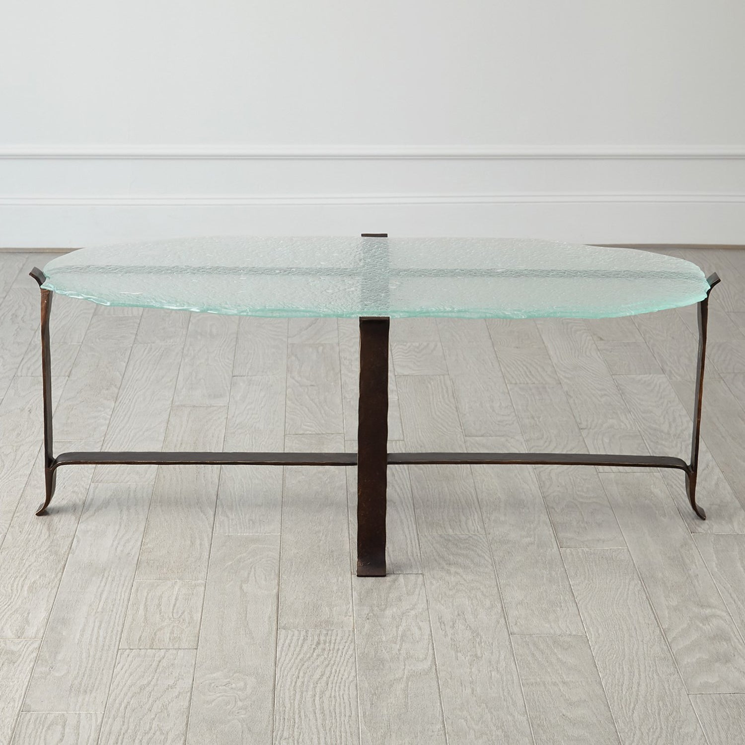 Global Views Melting Glass Cocktail Table