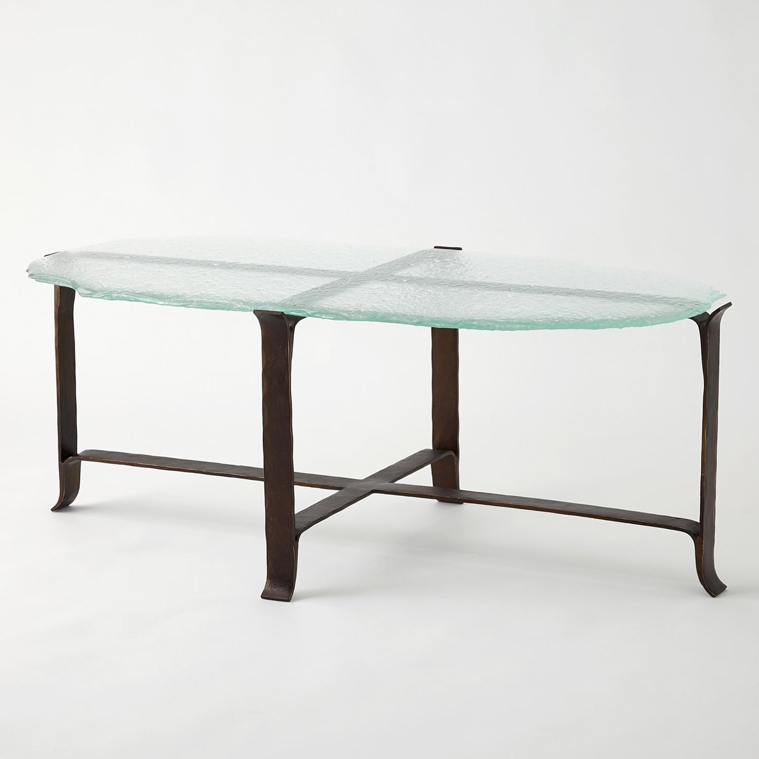 Global Views Melting Glass Cocktail Table