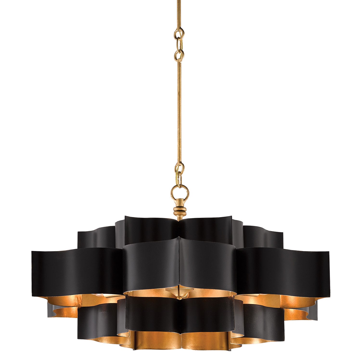 Currey & Co Grand Lotus Large Chandelier