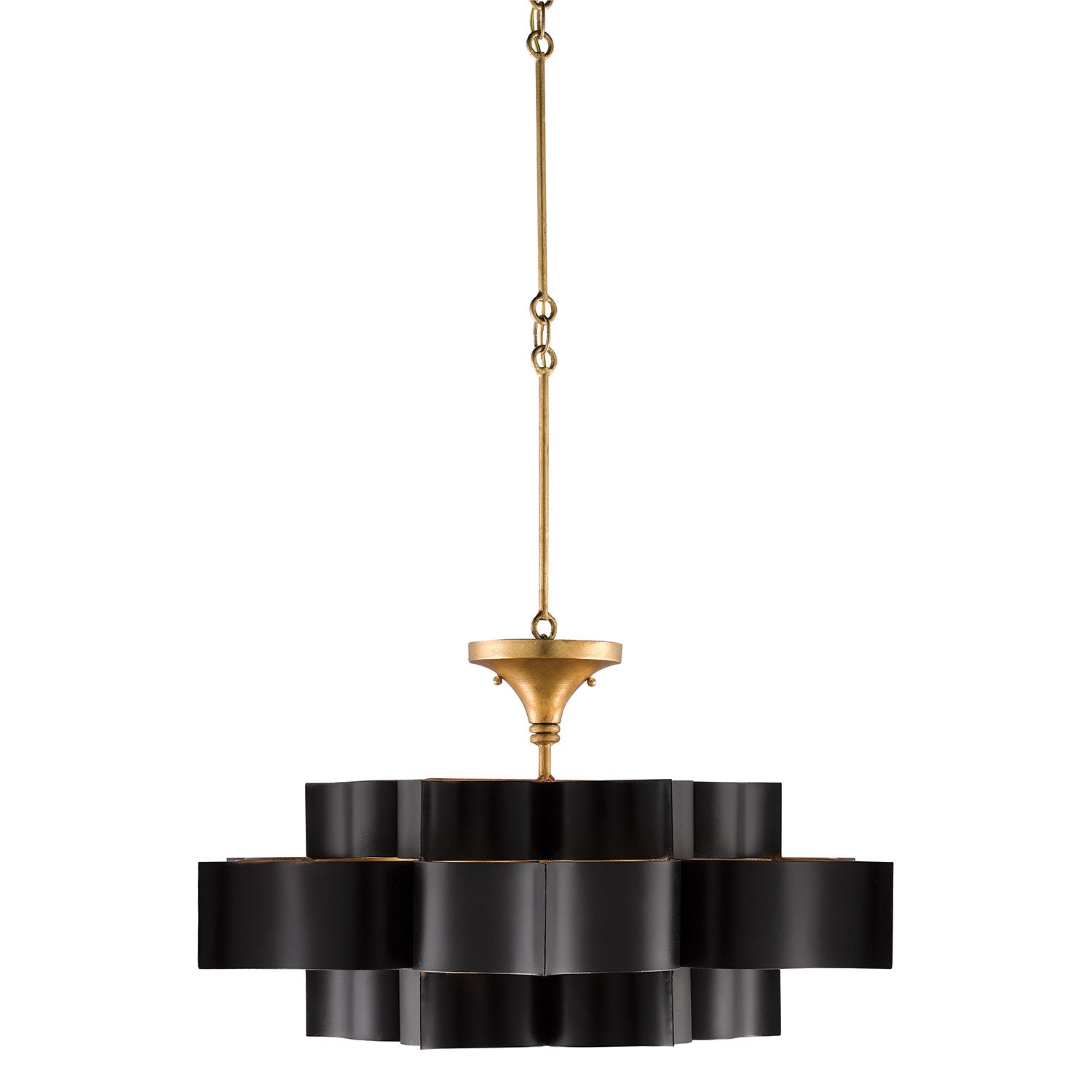 Currey & Co Grand Lotus Large Chandelier