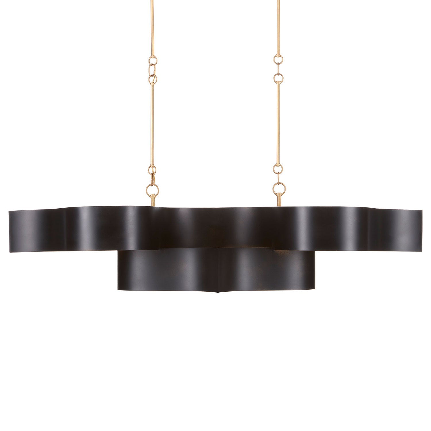 Currey & Co Grand Lotus Oval Chandelier