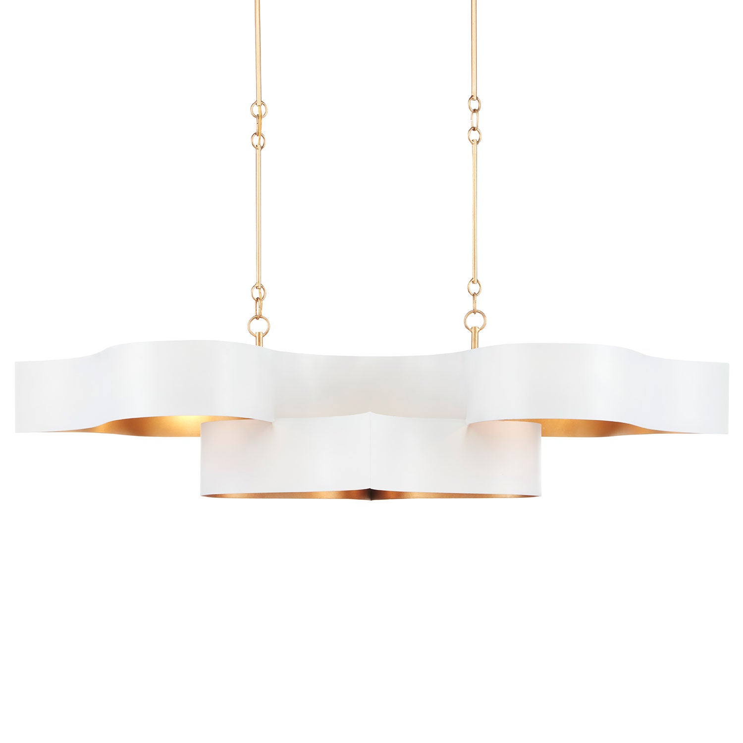 Currey & Co Grand Lotus Oval Chandelier