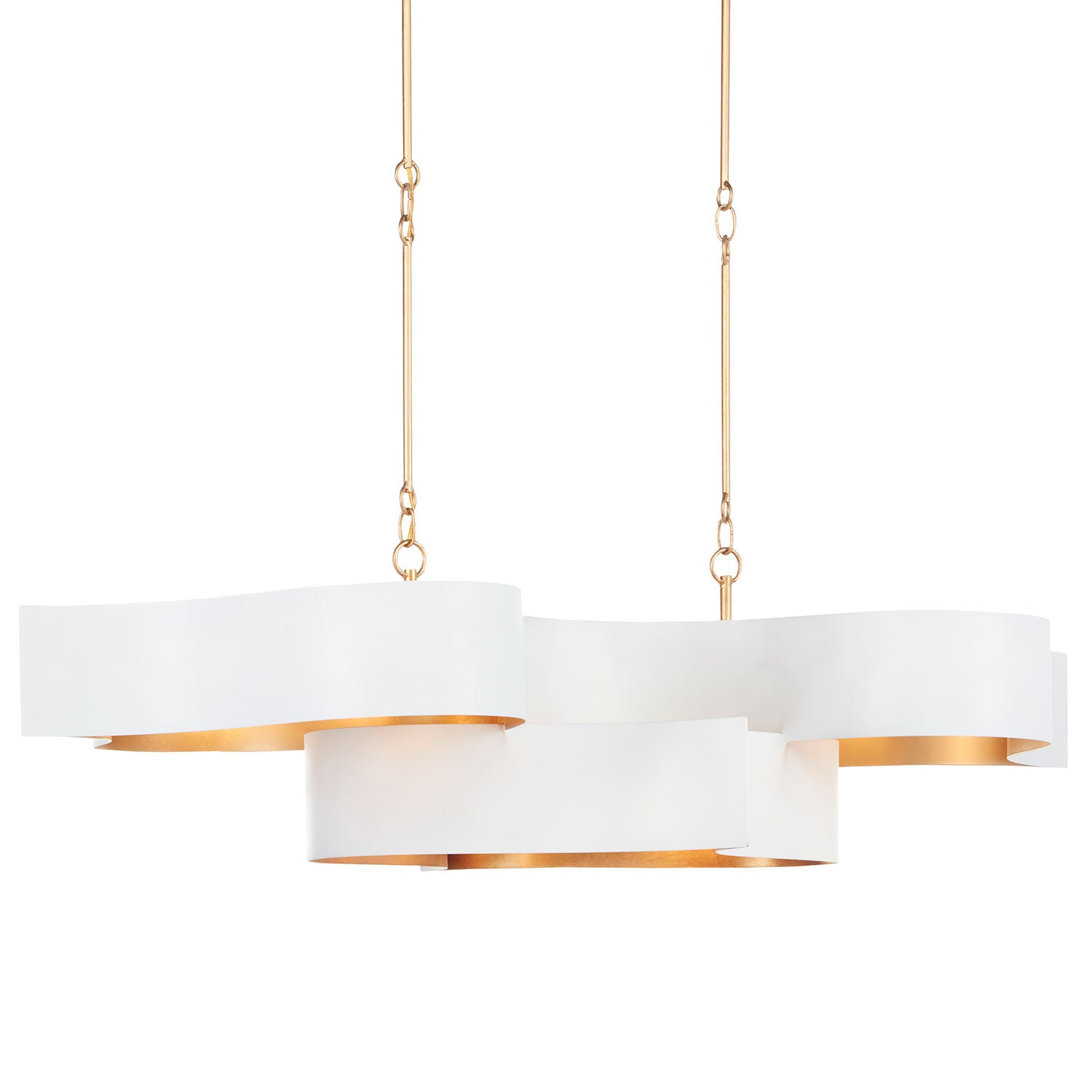 Currey & Co Grand Lotus Oval Chandelier