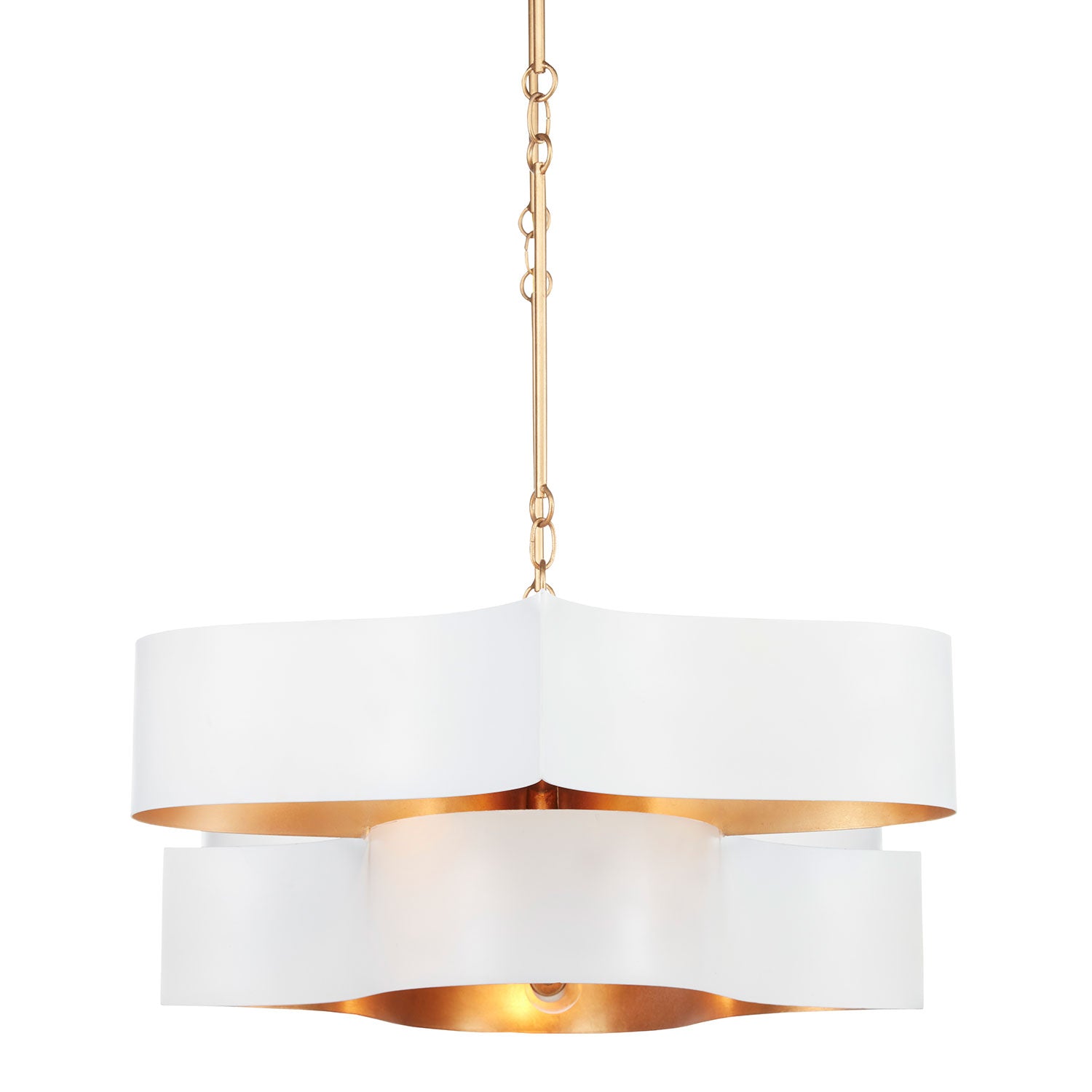 Currey & Co Grand Lotus Oval Chandelier